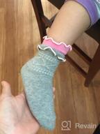 img 1 attached to TeeHee Flower Print Little Girls Cotton Crew Socks 6 Pair Pack (12-18 Months) review by Jesse Runninger