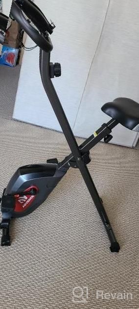 img 1 attached to Get Fit At Home With ADVENOR Magnetic Folding Exercise Bike With LCD Monitor And Comfortable Upright Seat Cushion review by Paul Stocks