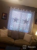 картинка 1 прикреплена к отзыву Прозрачные шторы в марокканском стиле с вышитой плиткой - длина 63 дюйма, идеально подходят для гостиной и кабинета от Jacob Richmond