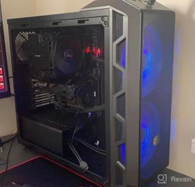 img 5 attached to 🌬️ Корпус Cooler Master MasterCase H500 ARGB Airflow ATX Mid-Tower - Материал сетчатая и прозрачная передняя панель, два 200-мм вентилятора ARGB, закаленное стекло и система ARGB подсветки.