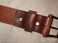 img 1 attached to McTROY: Superior Quality Handcrafted Heavy Leather Belts for Men's Casual Accessories review by Scott Galloway