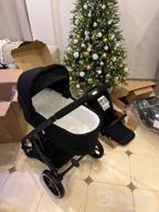 img 1 attached to 🌟 Cybex Talos S Lux Stroller: All-Terrain Wheels, Front/Parent-Facing Seat, One-Hand Fold, Multi-position Recline - Deep Black review by Koichiro Takahashi ᠌