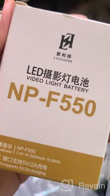 img 1 attached to Soonpho 2 Pack NP-F550 Battery Compatible For Godox Viltrox Neewer LED Video Light And More (USB Type-C Input Port) review by David Olson