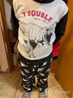 img 1 attached to 🦖 Durable ZukoCert Boys Sweatshirt: Comfy Cotton Dinosaur Pullover for Winter, Long Sleeve - Ages 3-10T review by Charles Alfian