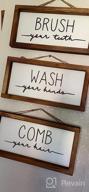 img 1 attached to Complete Your Rustic Bathroom Decor With LIBWYS'S Set Of 3 Bathroom Signs review by Matthew Peterson