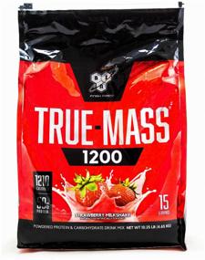 img 3 attached to 🥤 BSN True-Mass 1200 Gainer: 4700 g Strawberry Milkshake – Mega Size for Maximum Gains