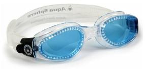 img 4 attached to Goggles for swimming Aqua Sphere Kaiman, Black/Clear Lens