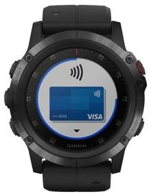 img 4 attached to ⌚ Black Garmin Fenix 5X Plus Sapphire Smartwatch with Wi-Fi & NFC
