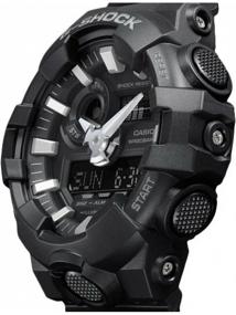 img 4 attached to CASIO G-Shock GA-700-1B quartz watch, alarm clock, chronograph, stopwatch, countdown timer, waterproof, shockproof, display backlight, black