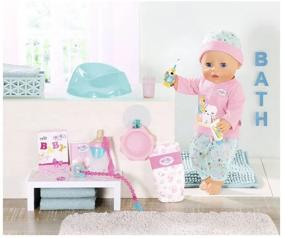 img 4 attached to Interactive doll Zapf Creation Baby Born Bath Soft Touch Girl 43 cm 827-086