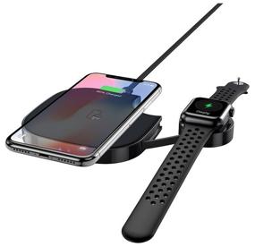 img 4 attached to Wireless charger, S5, Rich power 2-in-1, black