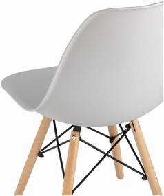 img 2 attached to Chair STOOL GROUP Style DSW, metal, color: light gray