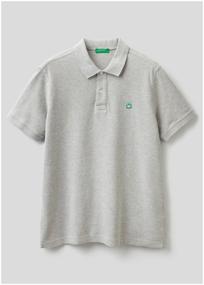 img 4 attached to UNITED COLORS OF BENETTON polo shirt, size M, gray