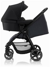 img 4 attached to Britax Roemer B-Agile R Stroller: Sleek and Stylish in Black Shadow/Black