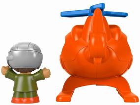 img 4 attached to Бульдозер Fisher-Price Little People с фигуркой GGT33, Вертолет