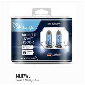 img 4 attached to Mlh7wl_lamp! Halogen 12v H7 55w Px26d 4300k (Box 2pcs) White Light ClearLight art. MLH7WL