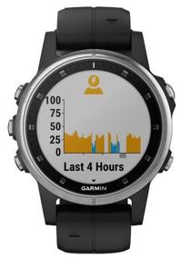 img 3 attached to Garmin Fenix 5S Plus Wi-Fi NFC Smart Watch, Silver/Black