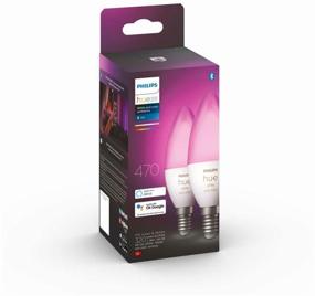 img 1 attached to Упаковка светодиодных ламп 2 шт. Philips Hue White and color ambiance, E14, B39, 5.3 Вт, 6500 К