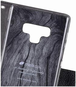 img 2 attached to Melkco Leather Case for Samsung Galaxy Note 9 - Wallet Book ID Slot Type, black