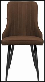 img 4 attached to Chair set RIDBERG London, solid wood/metal/textile, textile, 2 pcs., color: brown