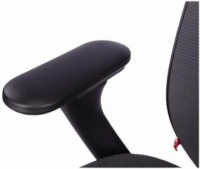 img 4 attached to 🪑 Yuemi YMI Ergonomic Computer Chair for Office Use - Textile Upholstery in Black Color