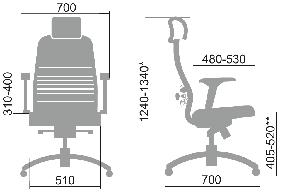 img 2 attached to Компьютерное кресло Matt Samurai Black Edition для офиса, обивка: текстиль, цвет: черный