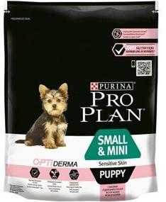 img 2 attached to Dry food for puppies Pro Plan with sensitive skin, with a high content of salmon 1 pack. x 2 pcs. x 3 kg (for small and dwarf breeds)