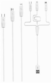 img 4 attached to Hoco X1 3 in 1 2.4A / Cable 3 in 1 Lightning, Micro-USB, Type-C, 1 m / white