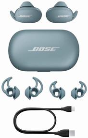 img 4 attached to Bose QuietComfort Earbuds Wireless Headphones, stone blue