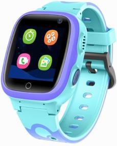 img 1 attached to Smart kids watch / Smart watch / Waterproof watch / GPS tracker / Kids watch / SOS button / Blue