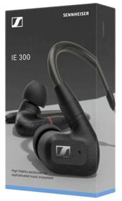 img 1 attached to 🎧 Sennheiser IE 300 Black Headphones: Exceptional Audio Quality with Sleek Design