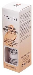 img 4 attached to TLM Foundation Color Changing Fluid, SPF 15, 30 ml, white