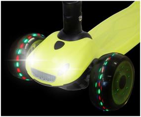 img 4 attached to Детский 3-колесный самокат Novatrack Rainbow Car Boy Pro (2020), лимонный