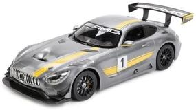 img 4 attached to Rastar Mercedes AMG GT3 Race Car (74100/99605), 1:14, 33cm, Silver/Yellow