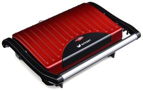 img 4 attached to Sandwich maker Kitfort KT-1609 Panini Maker, red