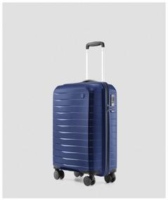 img 3 attached to Suitcase NINETYGO, polycarbonate, polypropylene, waterproof, hard bottom, corrugated surface, 65 l