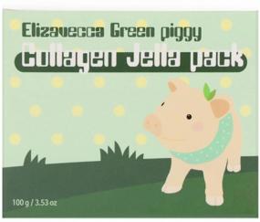 img 4 attached to Elizavecca Высококонцентрированная желейная лифтинг маска с коллагеном Green Piggy Collagen Jella Pack, 100 г