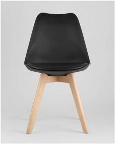 img 4 attached to Стул STOOL GROUP Frankfurt, массив дерева/искусственная кожа, цвет: черный