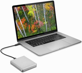 img 2 attached to 🌕 LaCie Mobile Drive STHG, 4TB, USB 3.0 & Thunderbolt 3, Moon Silver