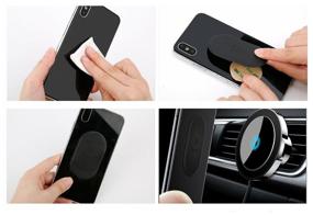 img 4 attached to Baseus Big Ears Car Mount Wireless Charger with Magnetic Holder, Black - Wireless Charging