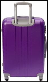 img 2 attached to 🧳 Tevin L Purple Suitcase