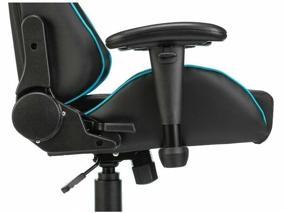 img 1 attached to Computer chair A4Tech X7 GG-1100 gaming, upholstery: imitation leather/textile, color: black/blue