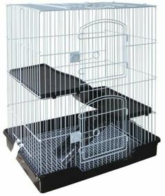 img 1 attached to Cage for rodents, rabbits Triol C5-1 61x46x77 cm 61 cm 46 cm 77 cm black/white