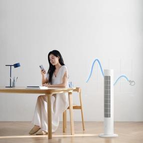 img 4 attached to Xiaomi Mijia DC Inverter Tower Fan 2 CN, white (BPTS02DM)