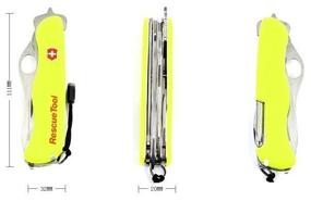 img 4 attached to Knife multifunctional VICTORINOX Rescue Tool with sheath yellow/red