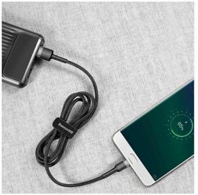 img 2 attached to 🔌 Baseus Carfule Micro USB Cable - 2.4A Fast Charging, 0.5M, Grey Black, CAMKLF-AG1