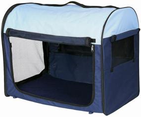img 4 attached to Folding fabric cage for animals Trixie Kennel nylon M-L 70 x 75 x 95 cm (1 pc)