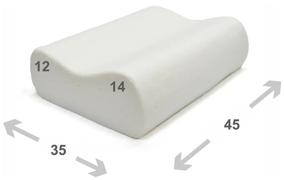 img 2 attached to Pillow Memory Foam Classic, 35 x 45 cm, height 14 cm
