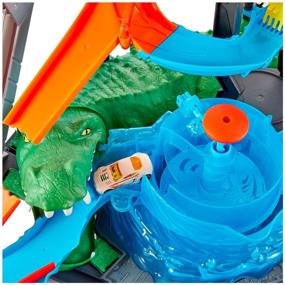 img 4 attached to Трек Hot Wheels City Ultimate Gator Car Wash FTB67 разноцветный