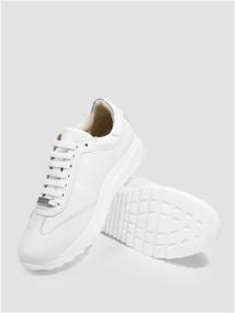 img 3 attached to Sneakers for women genuine leather spring, Reversal, 802190-5/White-white-39